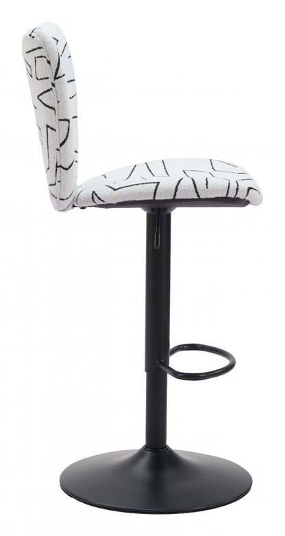 Zuo Modern Elevate Faux Leather Barstool 2PC