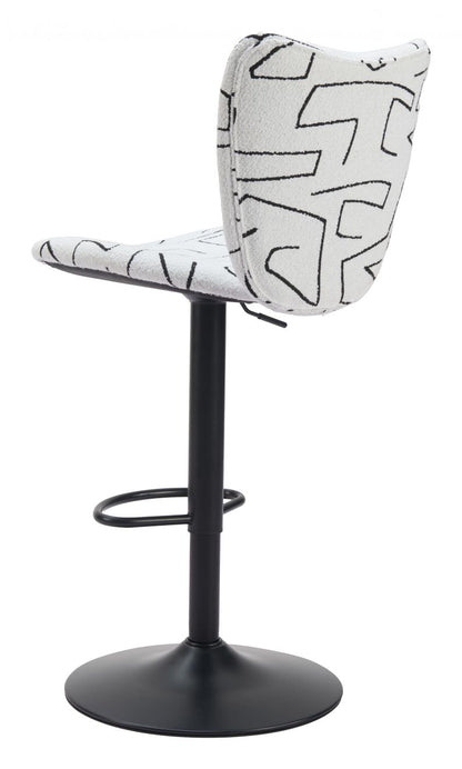 Zuo Modern Elevate Faux Leather Barstool 2PC