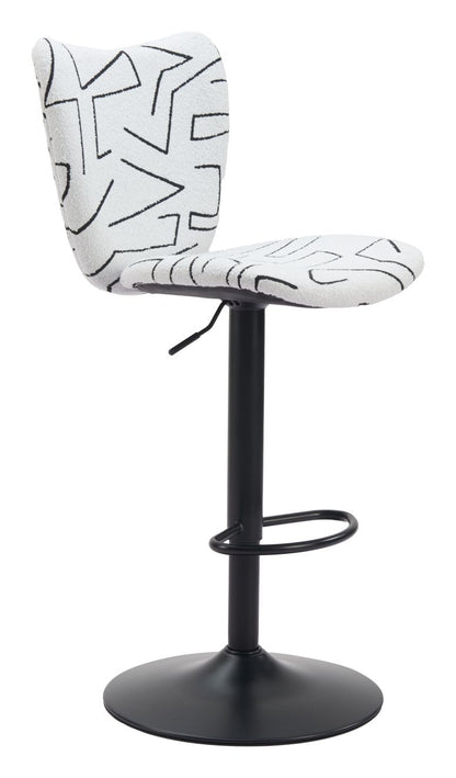 Zuo Modern Elevate Faux Leather Barstool 2PC