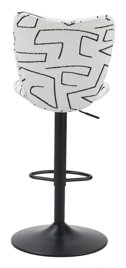 Zuo Modern Elevate Faux Leather Barstool 2PC