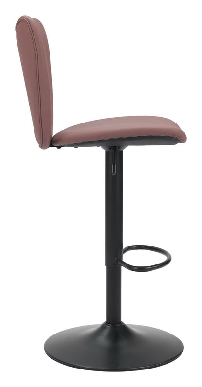 Zuo Modern Elevate Faux Leather Barstool 2PC