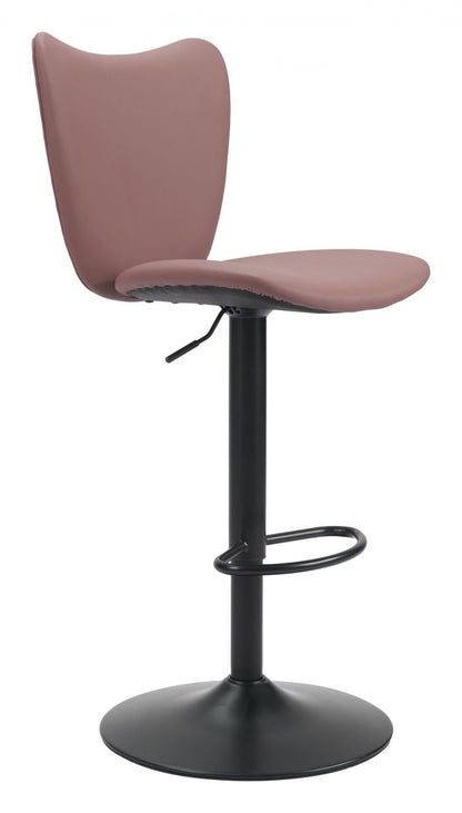 Zuo Modern Elevate Faux Leather Barstool 2PC