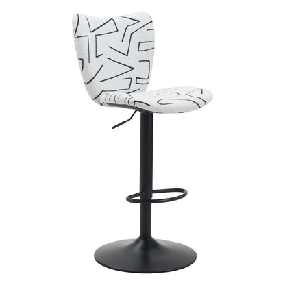 Zuo Modern Elevate Faux Leather Barstool 2PC