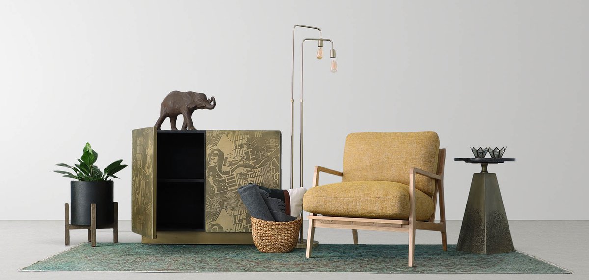 LH Home Elevate Iron Floor Lamp