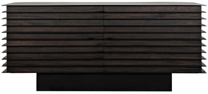 Elevation Sideboard, Ebony Walnut with Steel-Sideboards-Noir-Sideboards and Things