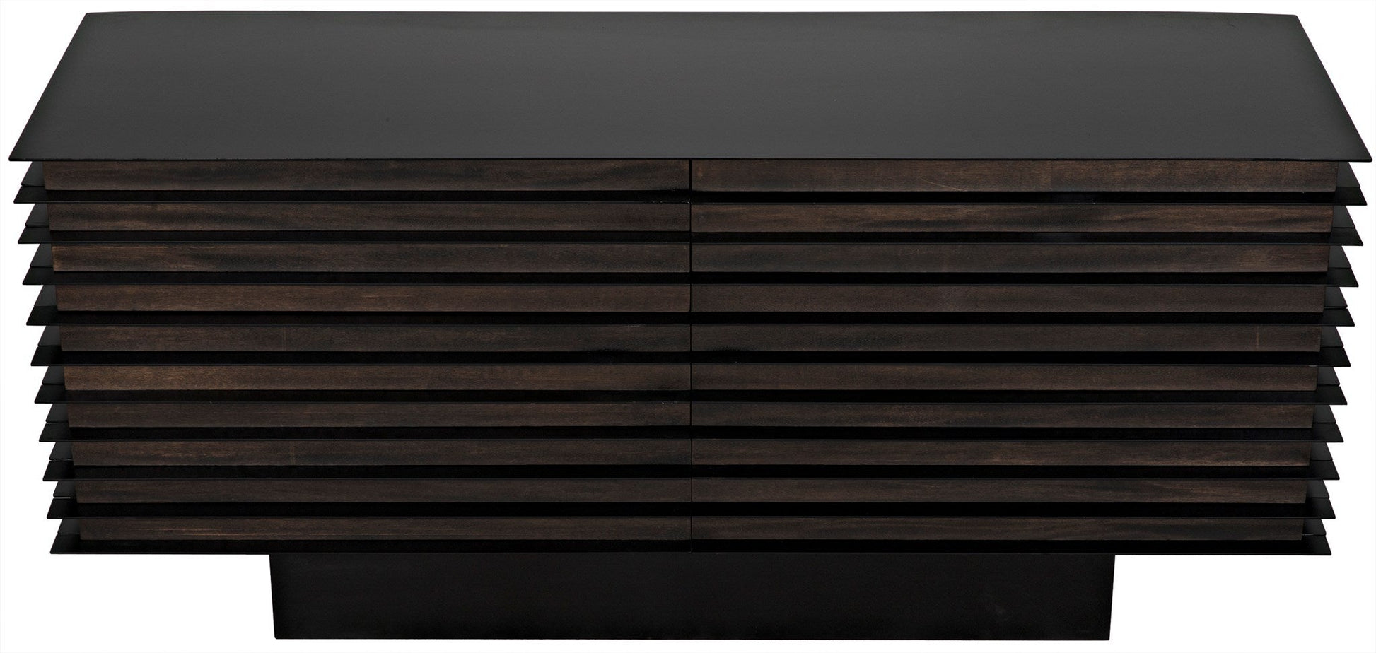 Elevation Sideboard, Ebony Walnut with Steel-Sideboards-Noir-Sideboards and Things