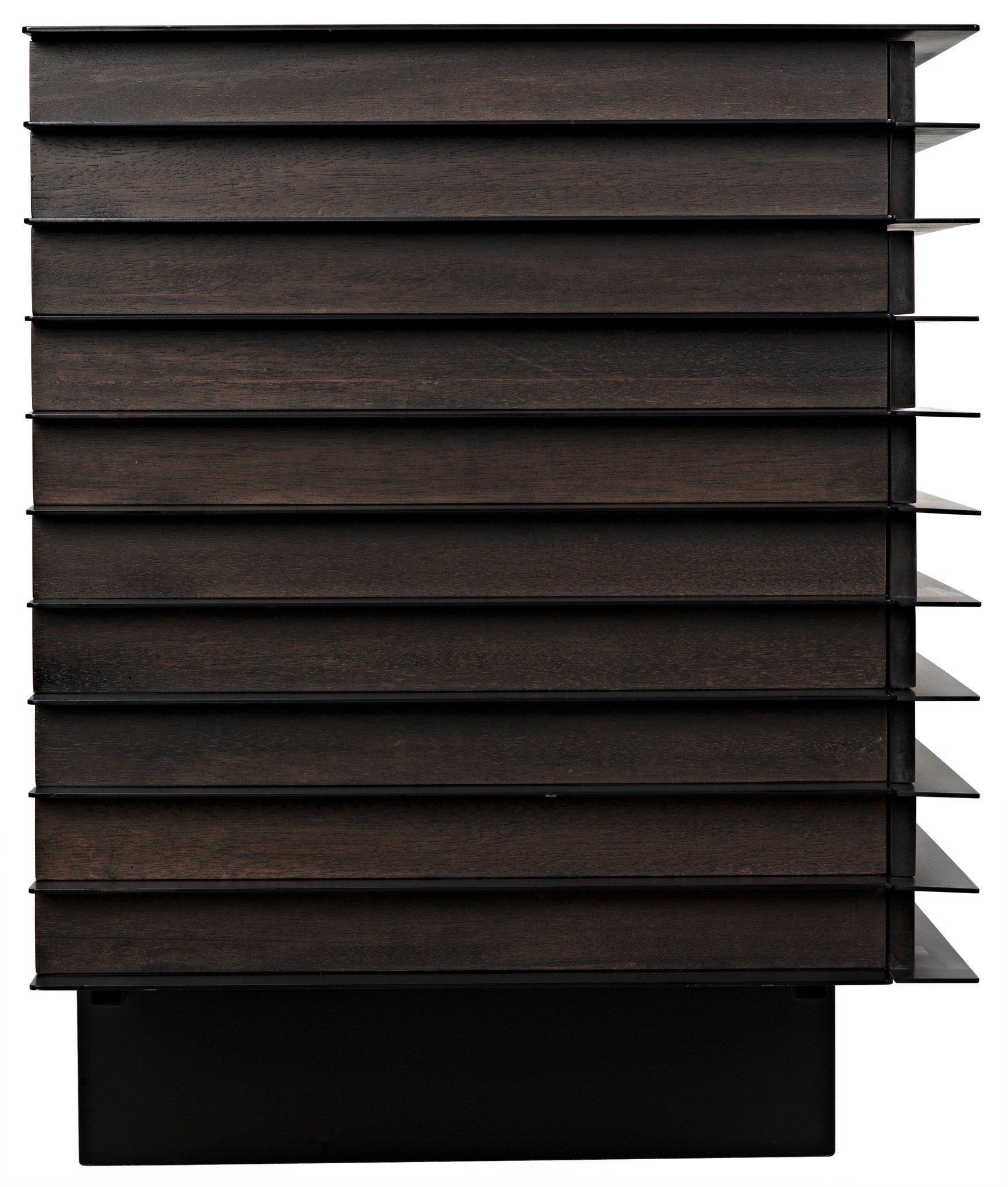 Elevation Sideboard, Ebony Walnut with Steel-Sideboards-Noir-Sideboards and Things