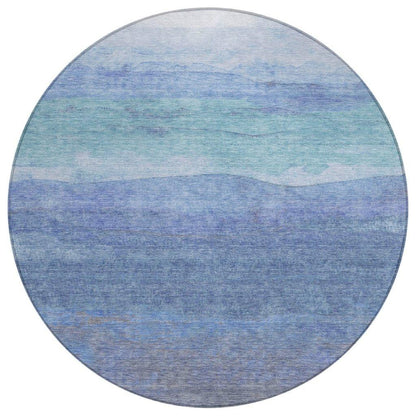 Elien Blue Washable Indoor - Outdoor Rug - LOOMLAN - LOOMLAN Rugs - Outdoor Rugs