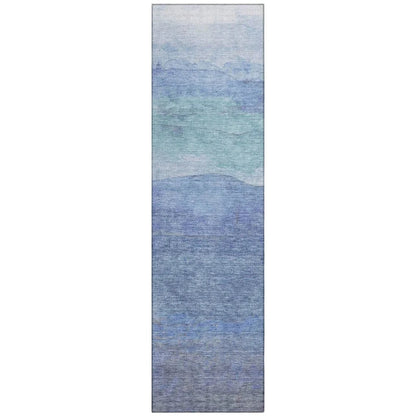 Elien Blue Washable Indoor - Outdoor Rug - LOOMLAN - LOOMLAN Rugs - Outdoor Rugs