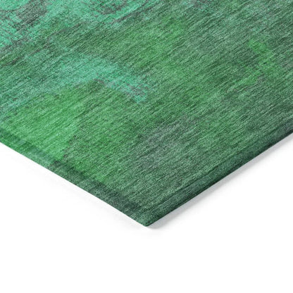 LOOMLAN Rugs Elien Green Washable Indoor-Outdoor Rug