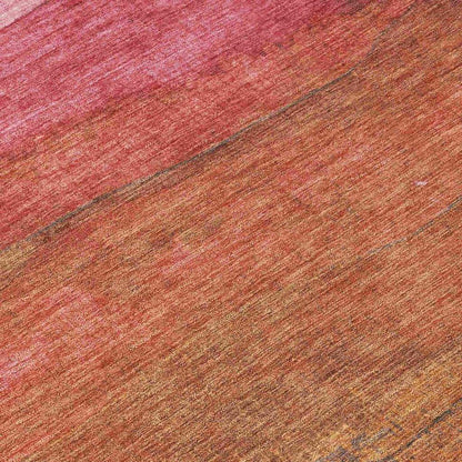 LOOMLAN Rugs Elien Pink Washable Indoor-Outdoor Rug