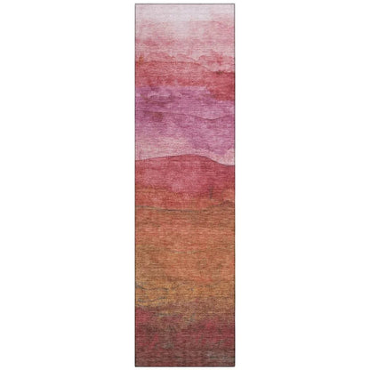 LOOMLAN Rugs Elien Pink Washable Indoor-Outdoor Rug