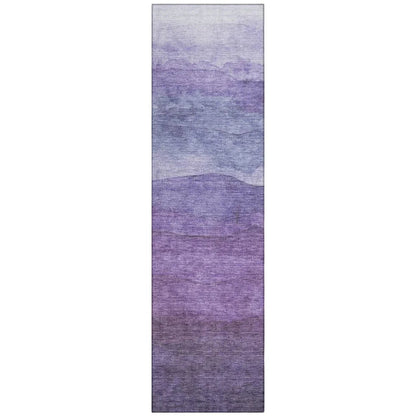 LOOMLAN Rugs Elien Purple Washable Indoor-Outdoor Rug