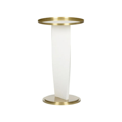 Wildwood Elin Brass Based Round Drinks Table