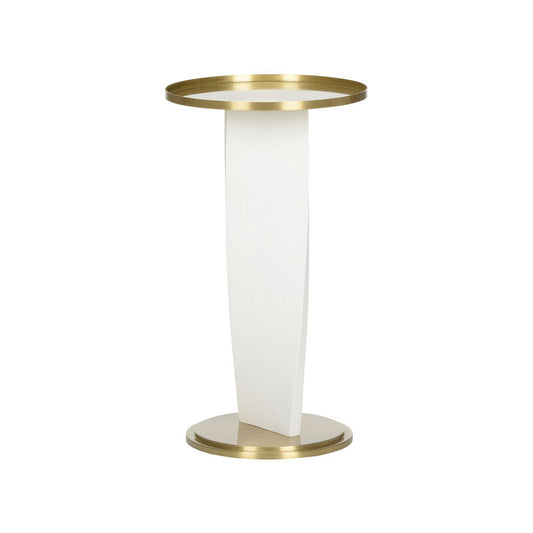 Wildwood Elin Brass Based Round Drinks Table