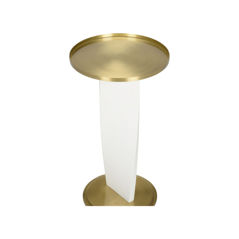 Wildwood Elin Brass Based Round Drinks Table