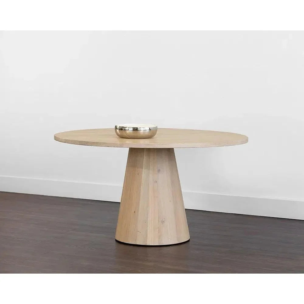 Elina Wooden Round Dining Table-Dining Tables-SUNPAN-LOOMLAN