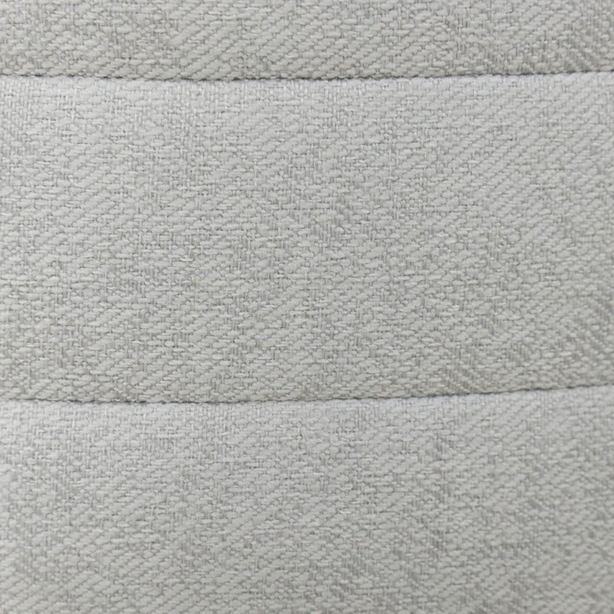 LH Home Elio White Fabric Storage Ottoman