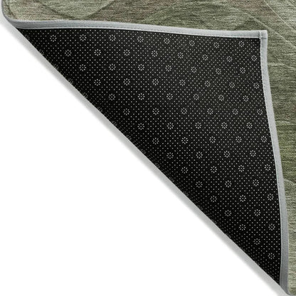 LOOMLAN Rugs Elion Green Washable Indoor-Outdoor Rug