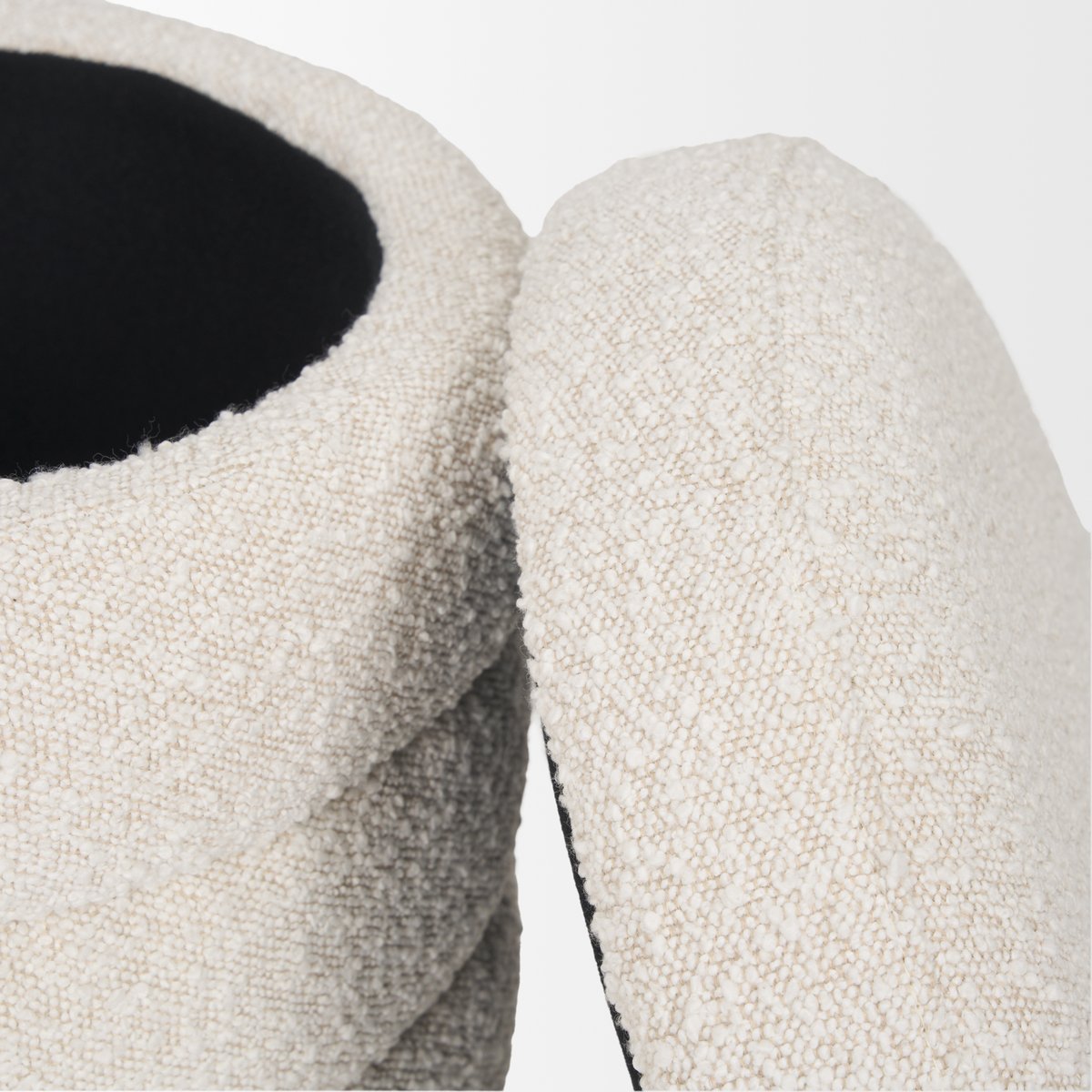 Mercana Elise Cream Boucle Storage Ottoman