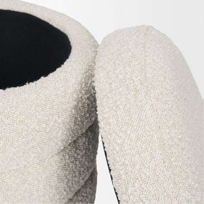 Mercana Elise Cream Boucle Storage Ottoman