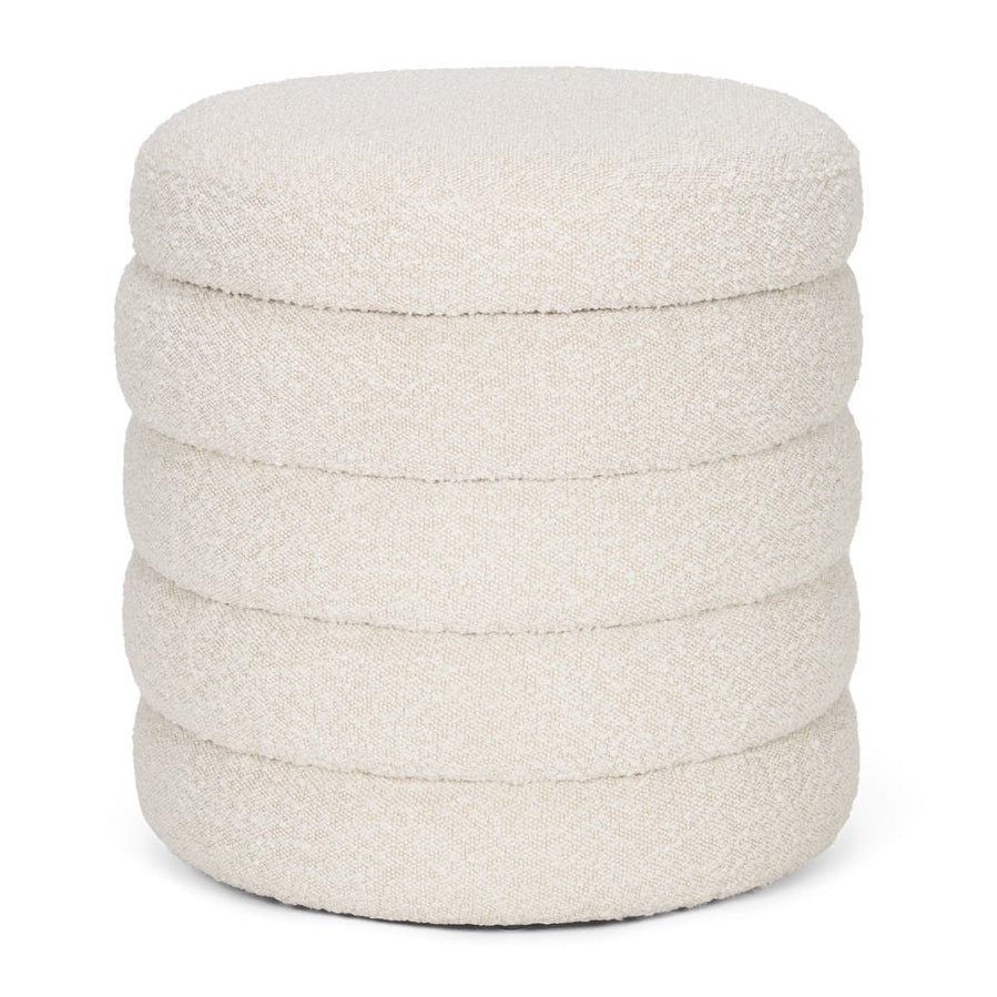 Mercana Elise Cream Boucle Storage Ottoman