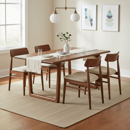 LH Home Elixir Wooden Rectangular Dining Table