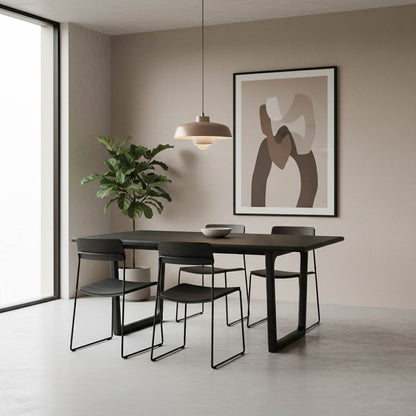 LH Home Elixir Wooden Rectangular Dining Table
