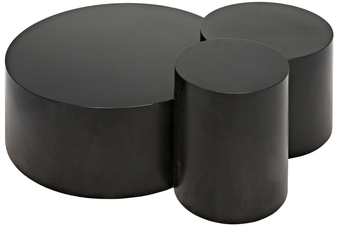 Ella Black Steel Geometric Coffee Table-Coffee Tables-Noir-Sideboards and Things