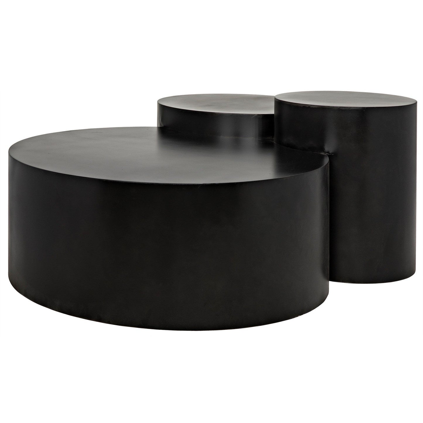 Ella Black Steel Geometric Coffee Table-Coffee Tables-Noir-Sideboards and Things