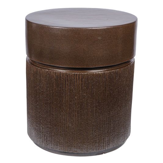 Ellipse Accent Table - Pyrite Brown Outdoor End Table-Outdoor Side Tables-Seasonal Living-Sideboards and Things