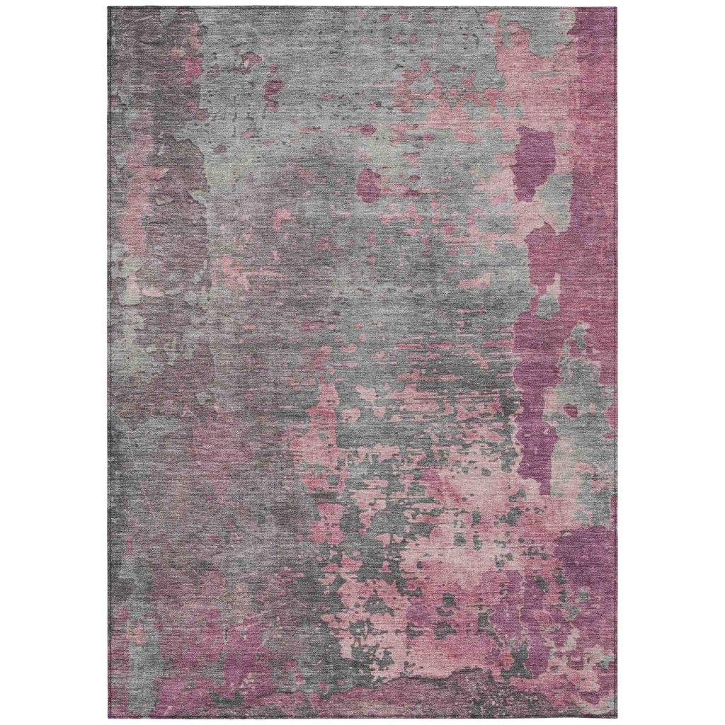 Elon Pink Washable Indoor - Outdoor Rug - LOOMLAN - LOOMLAN Rugs - Outdoor Rugs