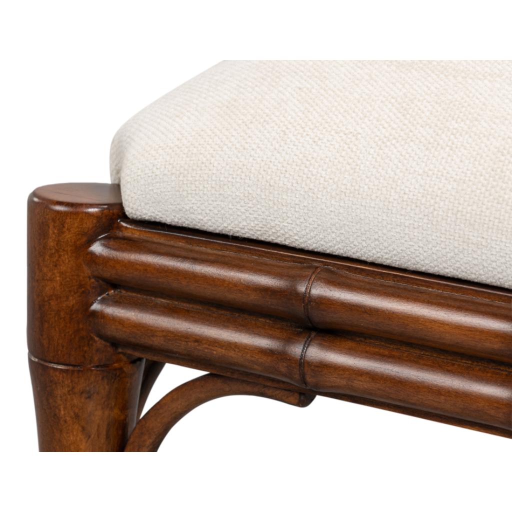 Elora White Performance Fabric Armless Dining Chair