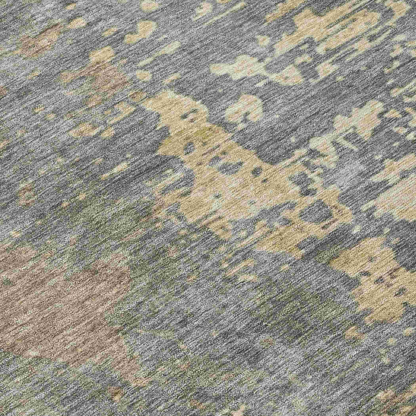 Eloril Brown Washable Indoor-Outdoor Rug