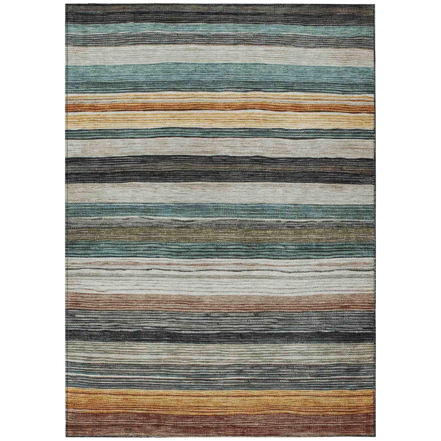 Elyn Brown Washable Indoor-Outdoor Rug