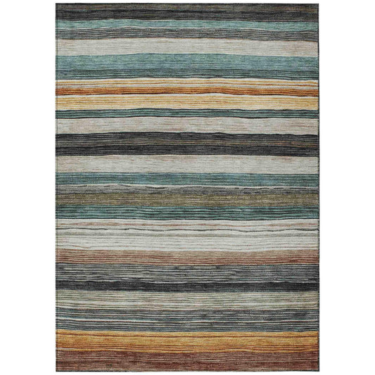 Addison Rugs Elyn Brown Washable Indoor-Outdoor Rug