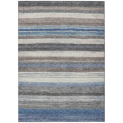 Elyn Denim Washable Indoor-Outdoor Rug