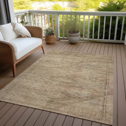 LOOMLAN Rugs Emalisse Beige Washable Indoor-Outdoor Rug