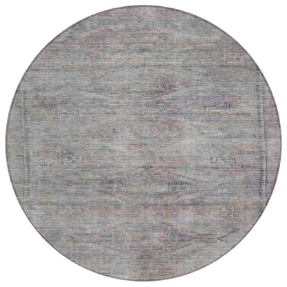 LOOMLAN Rugs Emalisse Gray Washable Indoor-Outdoor Rug