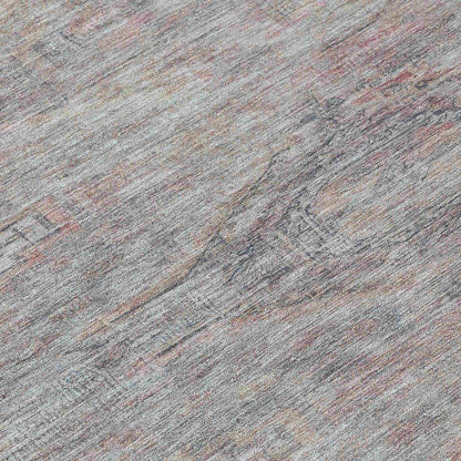 LOOMLAN Rugs Emalisse Gray Washable Indoor-Outdoor Rug