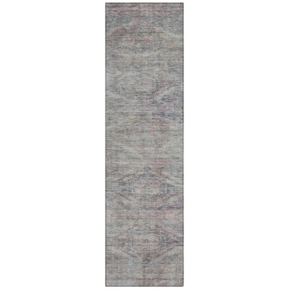 LOOMLAN Rugs Emalisse Gray Washable Indoor-Outdoor Rug