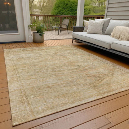 LOOMLAN Rugs Emalisse Ivory Washable Indoor-Outdoor Rug