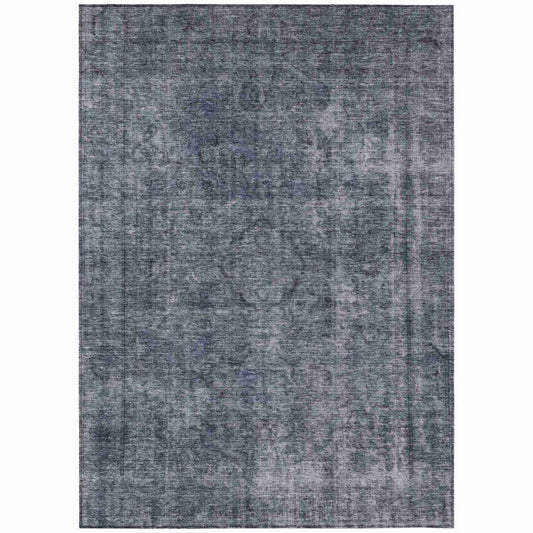 LOOMLAN Rugs Emberith Blue Washable Indoor-Outdoor Rug