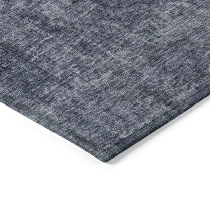 LOOMLAN Rugs Emberith Blue Washable Indoor-Outdoor Rug