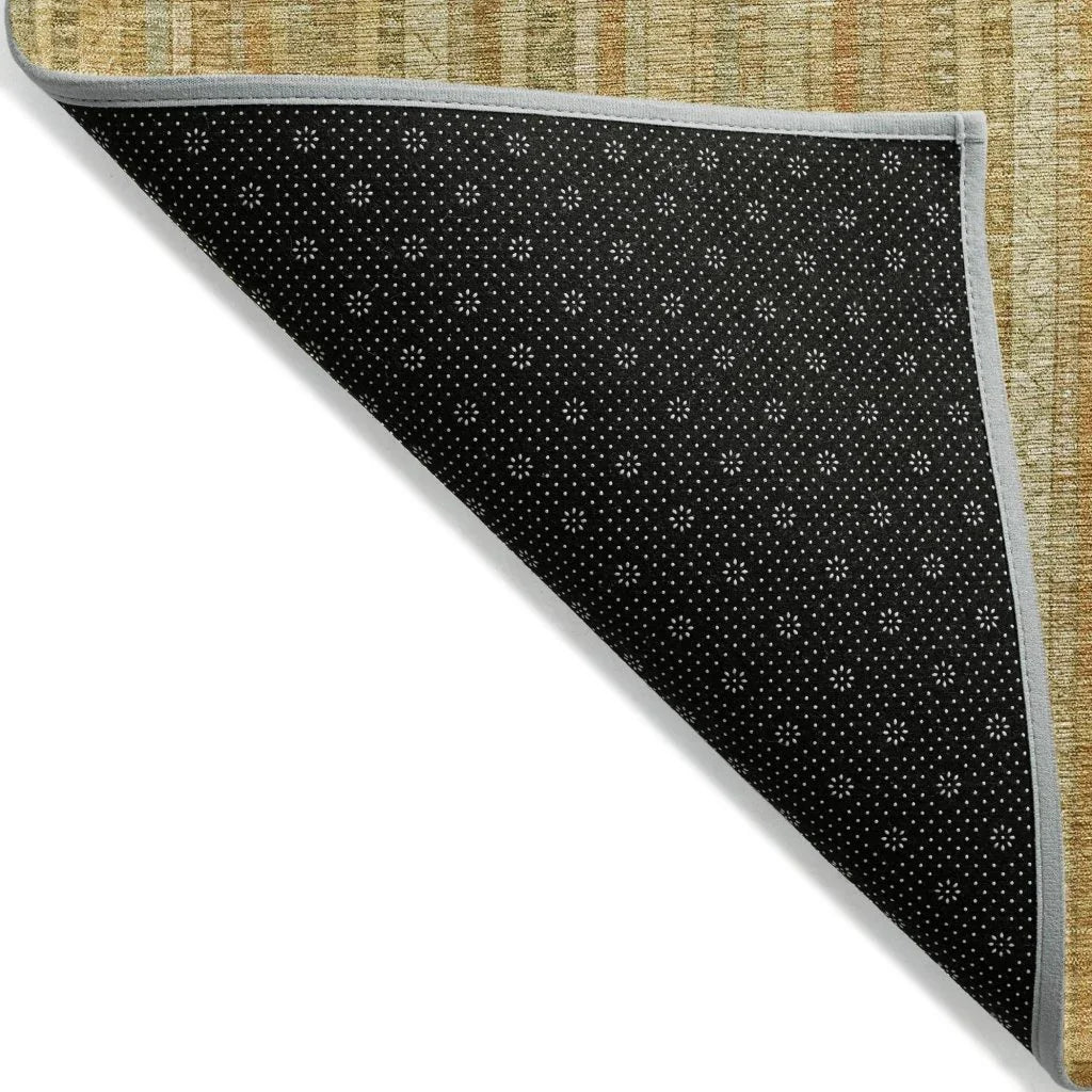 LOOMLAN Rugs Emberith Gold Washable Indoor-Outdoor Rug