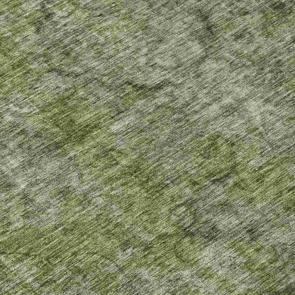 LOOMLAN Rugs Emberith Green Washable Indoor-Outdoor Rug