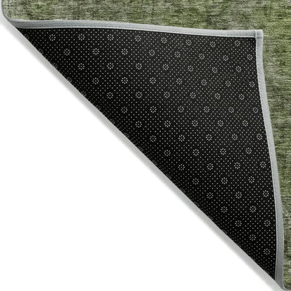 LOOMLAN Rugs Emberith Green Washable Indoor-Outdoor Rug