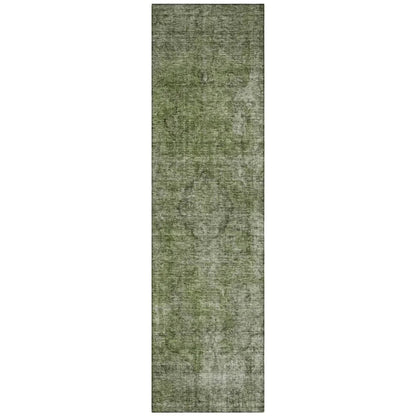 LOOMLAN Rugs Emberith Green Washable Indoor-Outdoor Rug