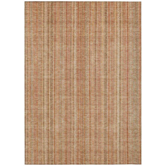 LOOMLAN Rugs Emberith Orange Washable Indoor-Outdoor Rug