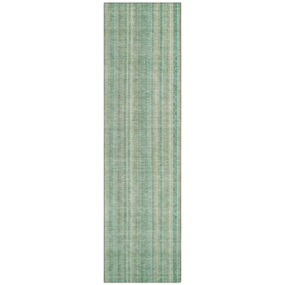 LOOMLAN Rugs Emberith Teal Washable Indoor-Outdoor Rug